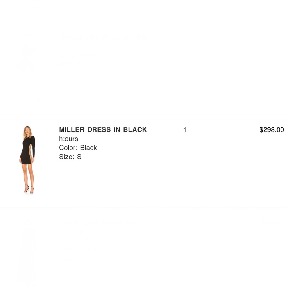 H:ours Miller dress in black